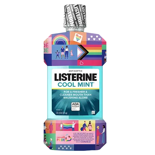 Listerine mouthwash Pride packaging